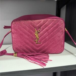 Saint Laurent YSL Lou Camera Bag Suede Crossbody Bag